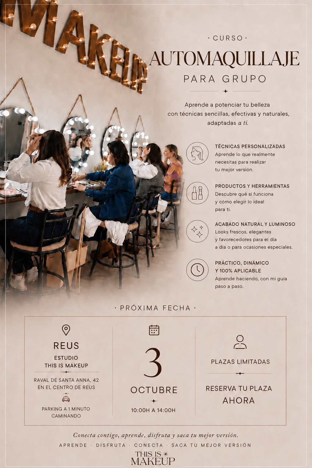 RESERVA Curso Automaquillaje para grupo