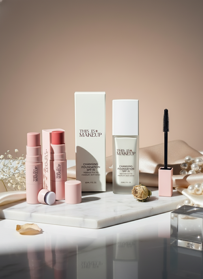 Base Mágica, Colorete y Máscara de Pestañas